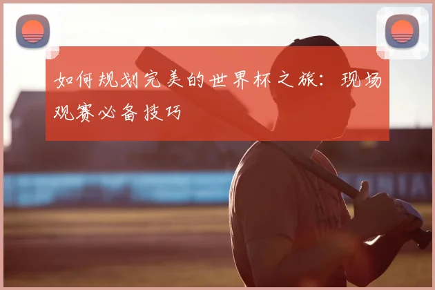 如何规划完美的世界杯之旅：现场观赛必备技巧